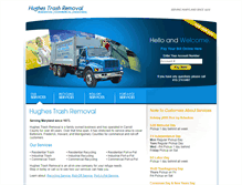 Tablet Screenshot of hughestrashremoval.com